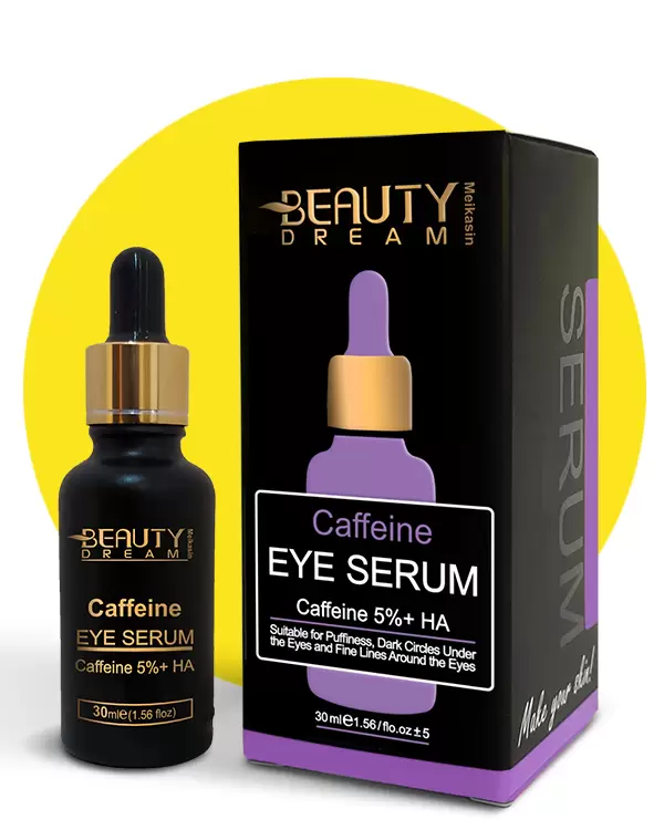 سرم دور چشم کافئین ۵٪ + هیالورونیک اسید ( Coffeine 5% + HA ) بیوتی دریم