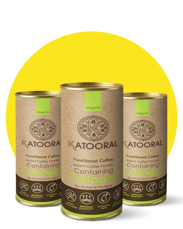 قهوه عملکردی کلاژن پپتاید کاتورال (Katooral) (بسته 3 عددی)